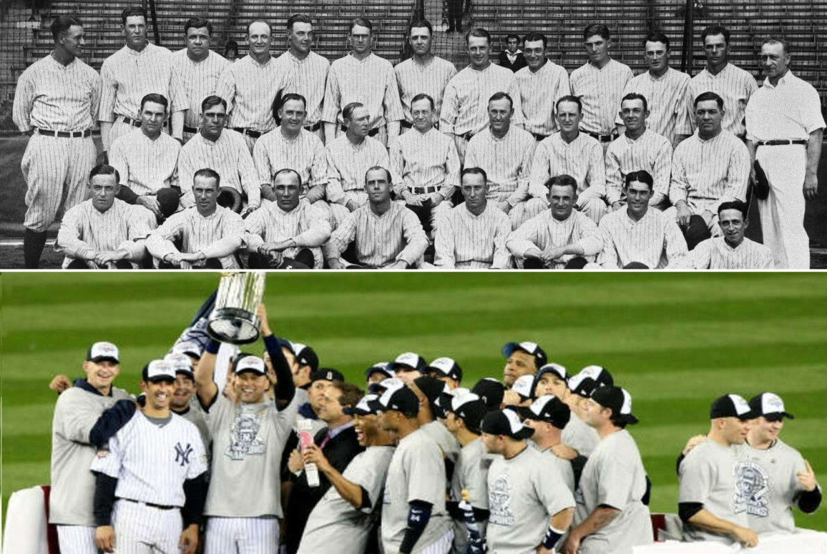 The 1927 Yankees and the 2009 Yankees team.