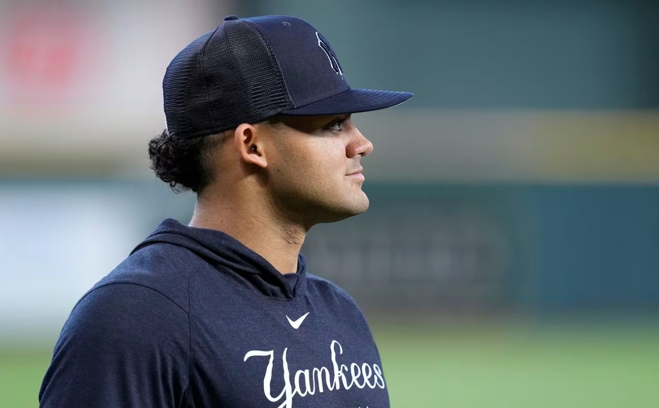 Almost five months post-Tommy John surgery, Yankees center fielder Jasson Dominguez resumed throwing this week and he's scheduled to start hitting on Feb. 28