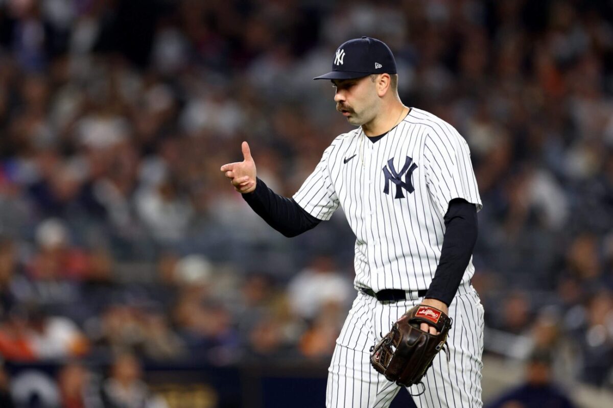 Lou Trivino, player of the Yankees