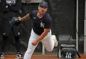 Nestor Cortes is training at the Yankees facility in Tampa.