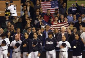 The 2001 New York Yankees are out to play in September 2001.