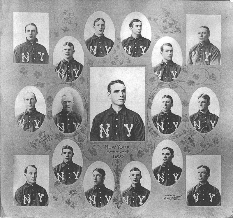 1903 New York Yankees team picture.