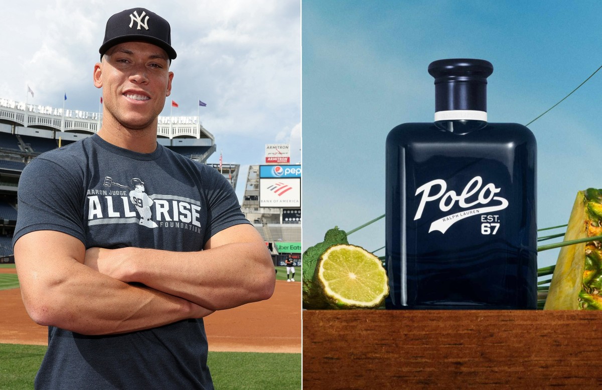 New York Yankees star Aaron Judge agrees to endorse polo perfume by Ralph Lauren.
