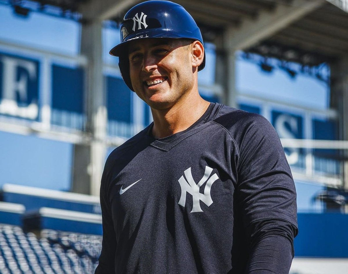 Yankees' first baseman Anthony Rizzo is at George M. Steinbrenner Field, Tampa, FL, in March 2023.