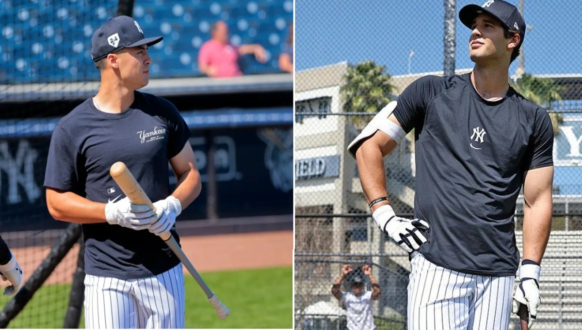 Anthony Volpe and Spencer Jones of the New York Yankees