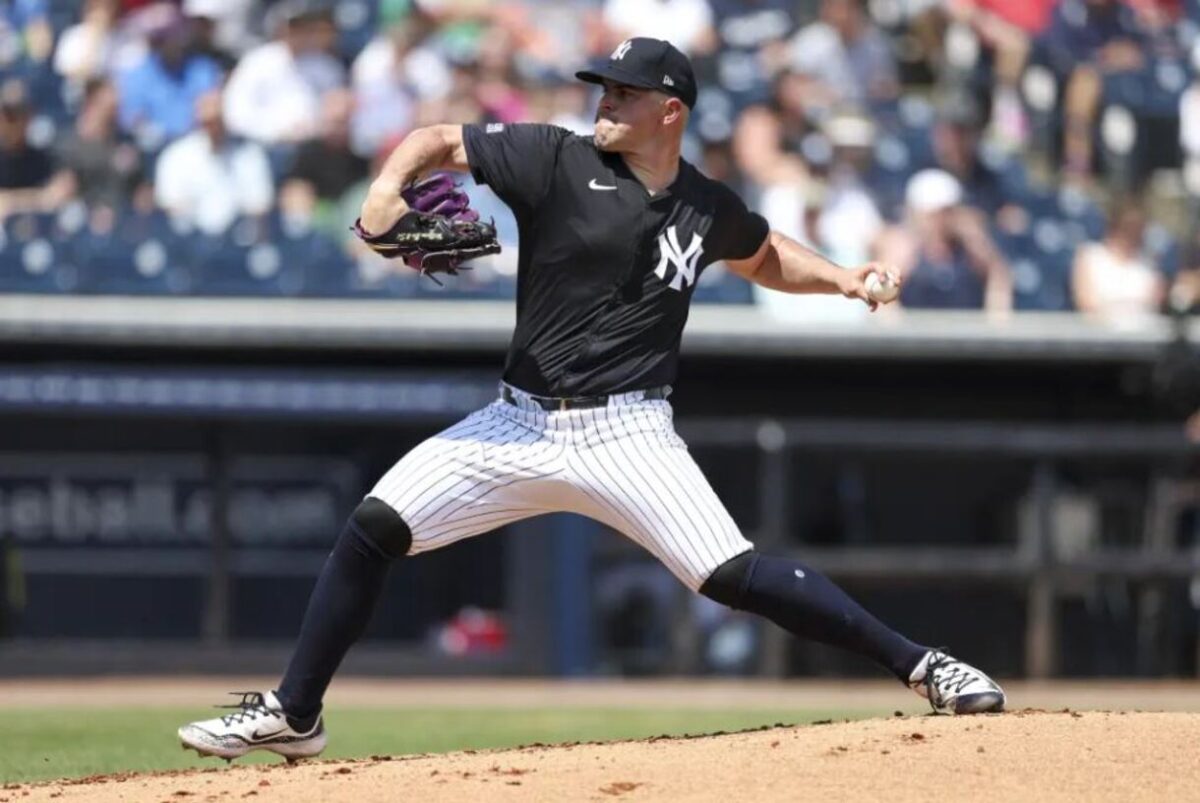 Carlos Rodon is pitching for the Yankees against the Phillies on March 23, 2024,