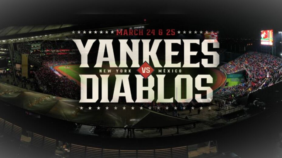 El anuncio sobre el partido entre los Yankees y los Diablos en Ciudad de México