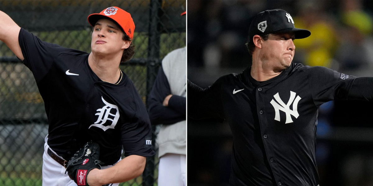 The New York Yankees' ace Gerrit Cole and the Detroit Tigers' pitching prospect Jackson Jobe