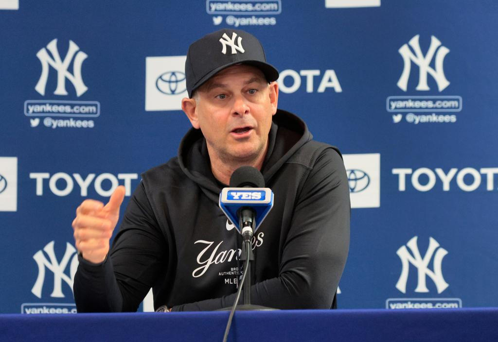 Aaron Boone, manager de los Yankees