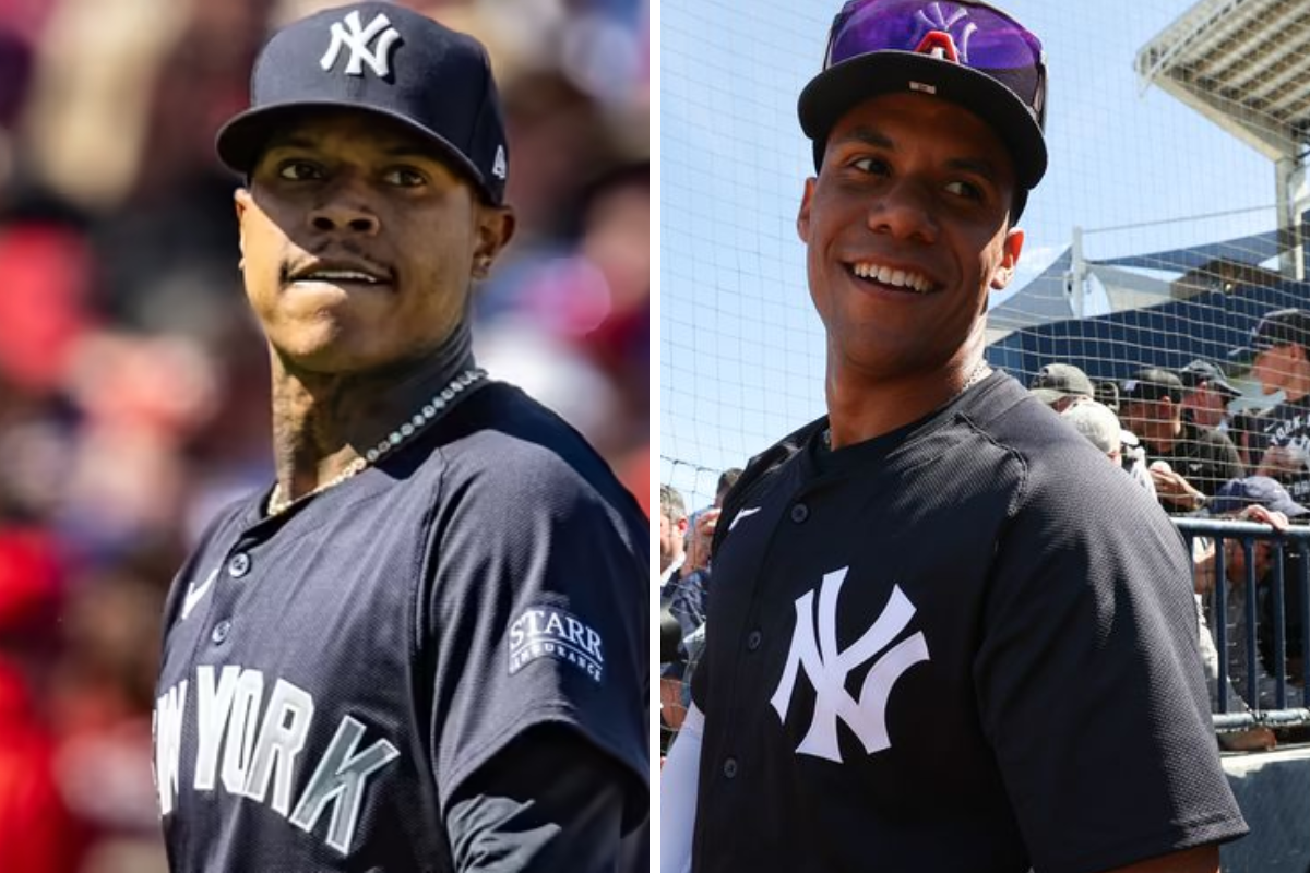 Marcus Stroman and Juan Soto, players of the new york yankees