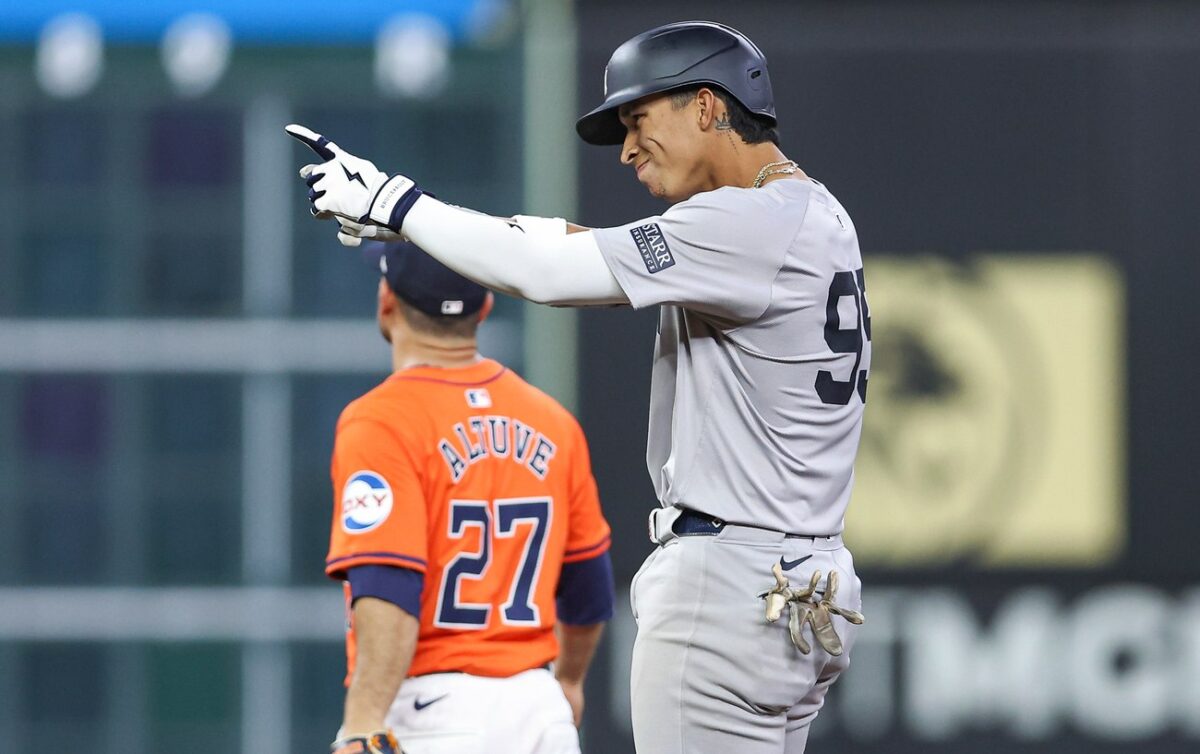 Oswaldo Cabrera has four hits in the Yankees vs. Astros game on March 29, 2024, at Houston.