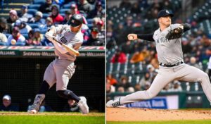 Oswaldo Cabrera and Clarke Schmidt help the Yankees win doubleheader Game 1 vs. the Guardians in Cleveland on April 13, 2024.