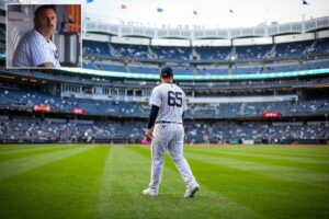 Yankees pitcher Nestor Cortes at Yankee Stadium on April 25, 2024.
