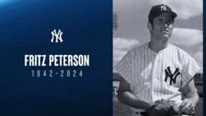 Ex-Yankees pitcher Fritz Peterson died on April 12, 2024.