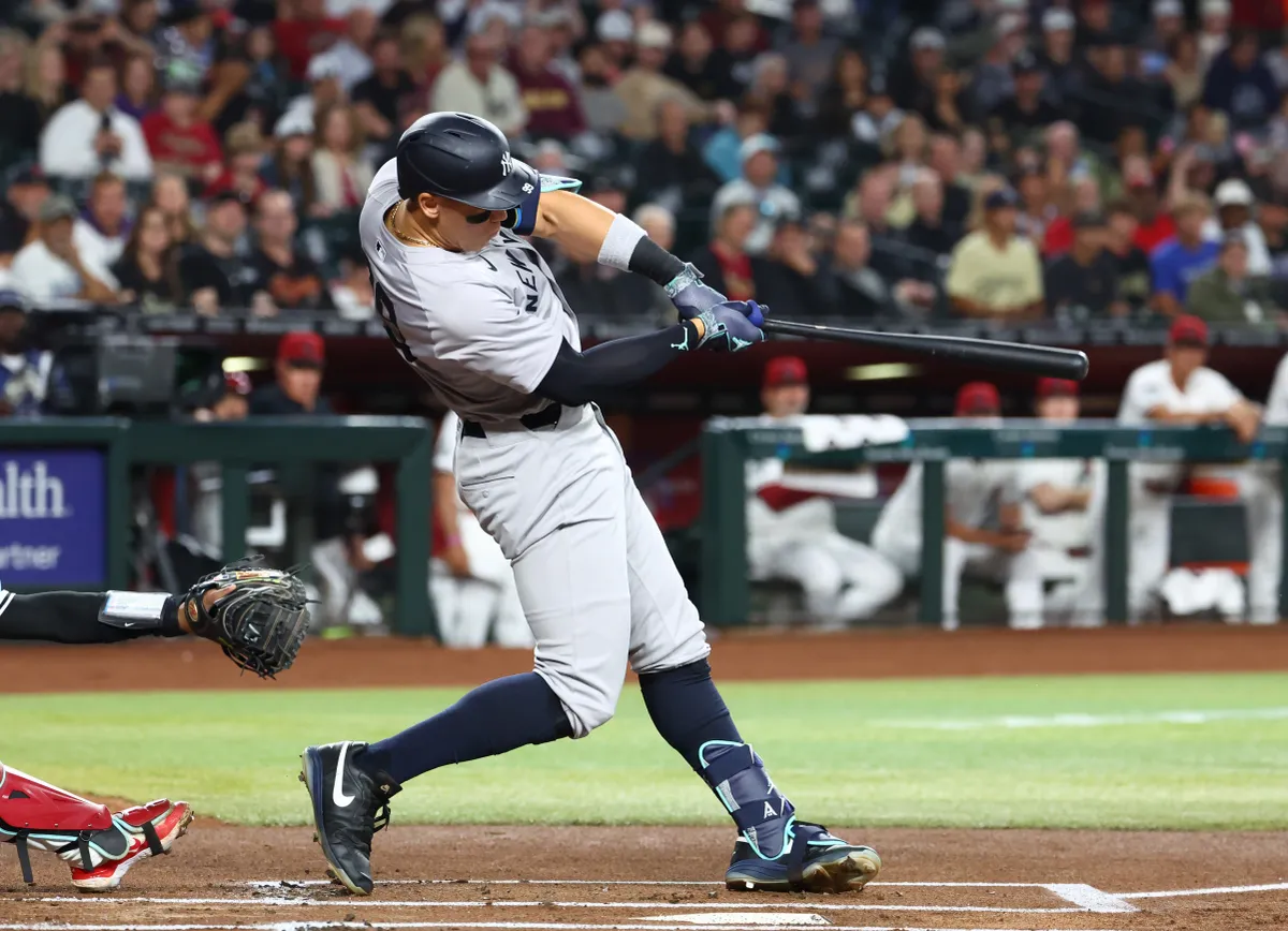 Aaron Judge, jugando durante la victoria de los Yankees sobre los Diamondbacks de Arizona, el 3 de abril de 2024.