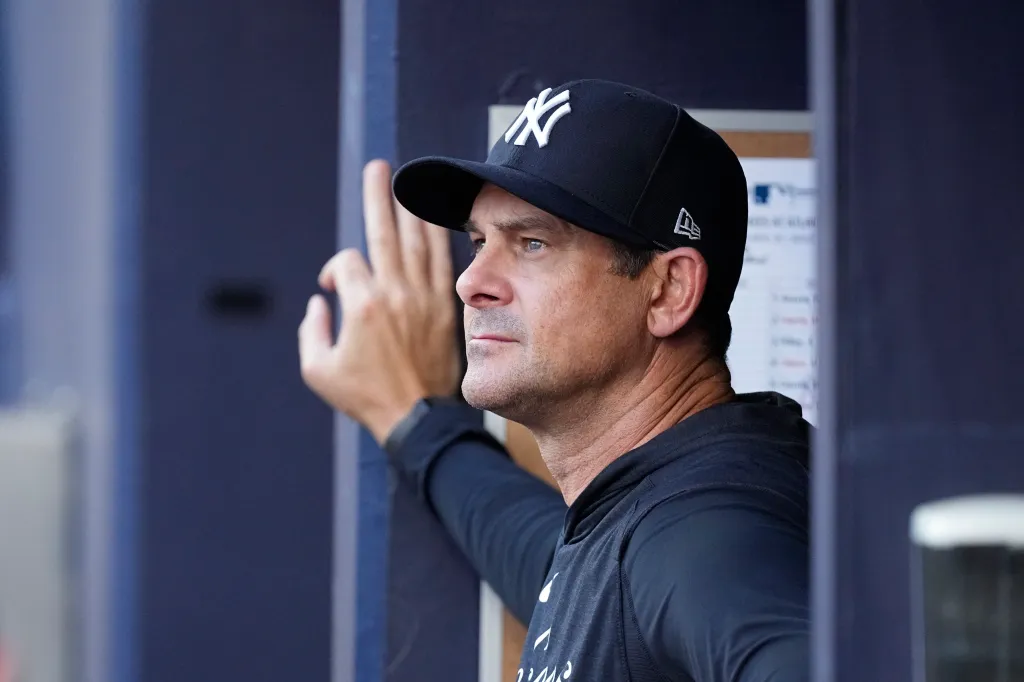 Aaron Boone, entrenador de los Yankees de Nueva York