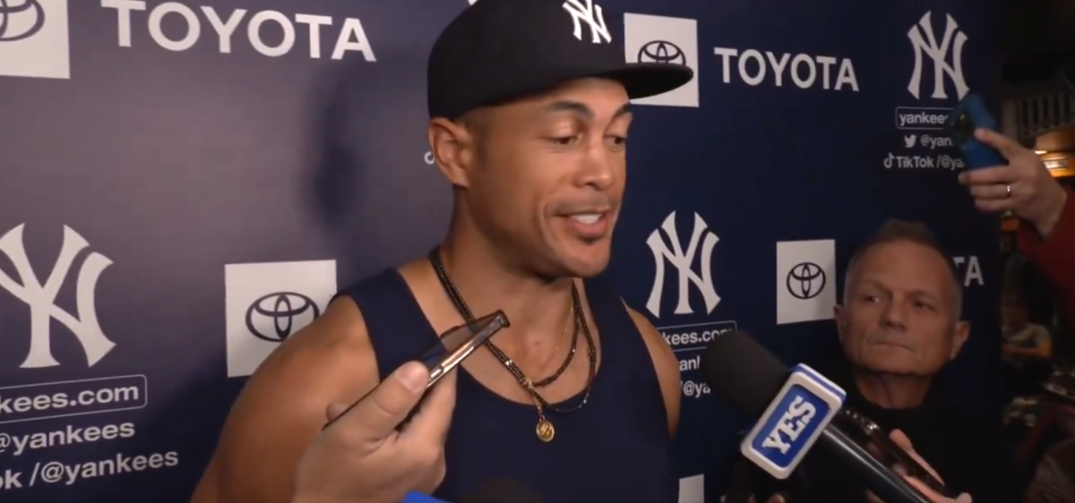 Giancarlo Stanton, player of the new york yankees