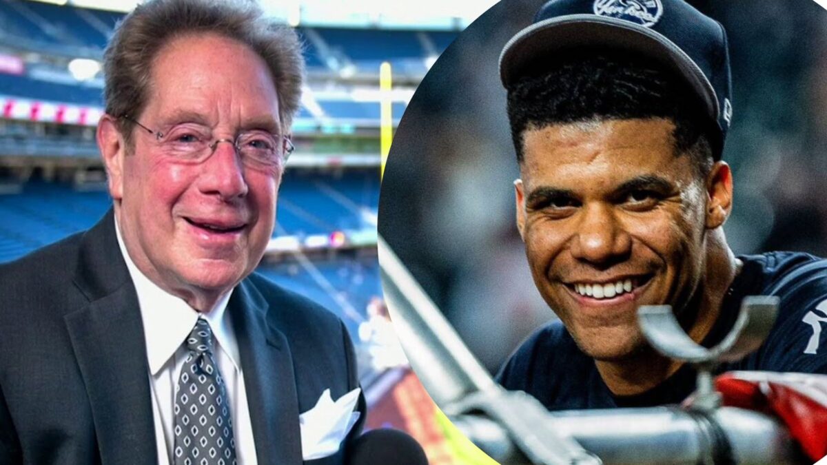 John Sterling and the player of the new york yankees Juan Soto