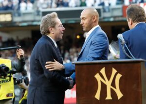 The Yankees legend Derek Jeter and John Sterling