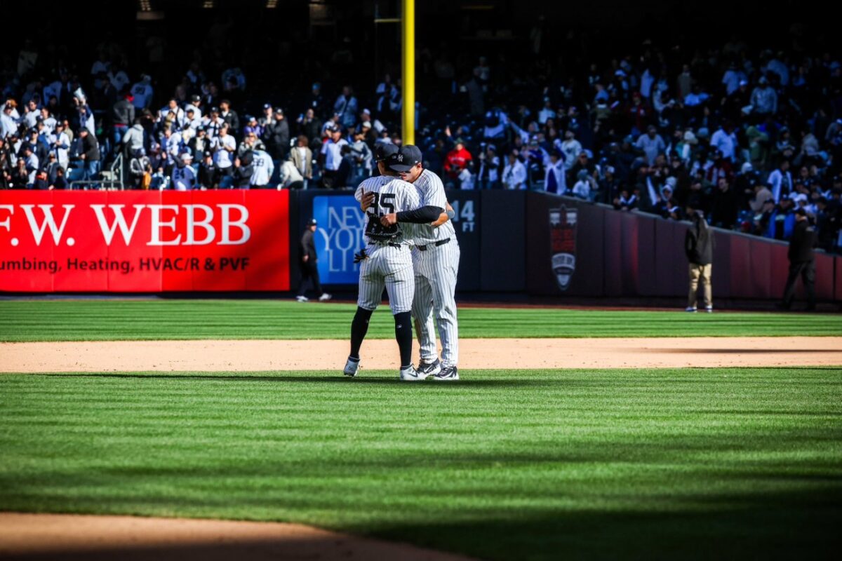 Jugador de los New York Yankees contra los Toronto Blue Jays, el 7 de abril de 2024.