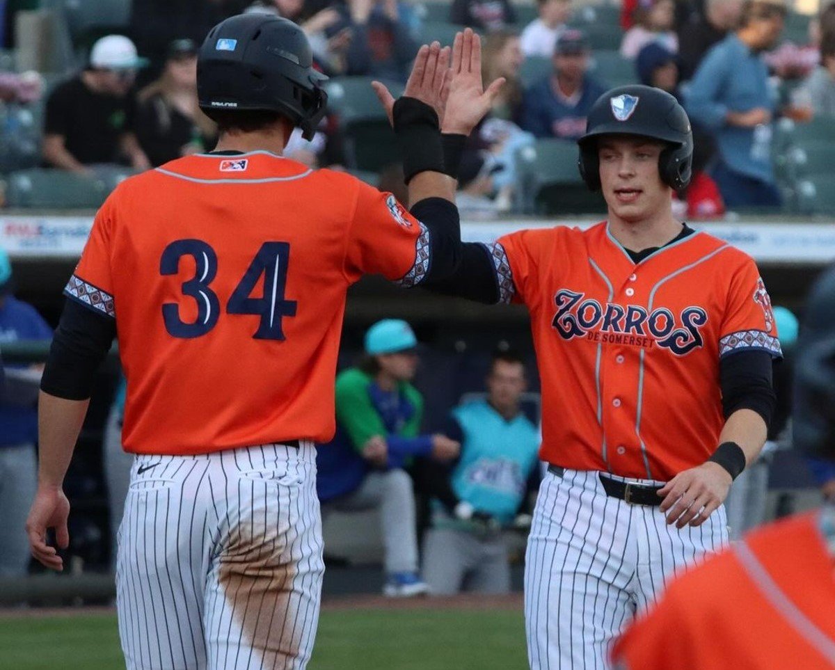Yankees' prospects Ben Rice and Spencer Jones hit home runs for Somerset on April 20, 2024.