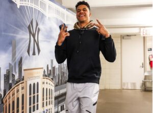 Yankees' slugger Juan Soto at Yankee Stadium on April 22, 2024.