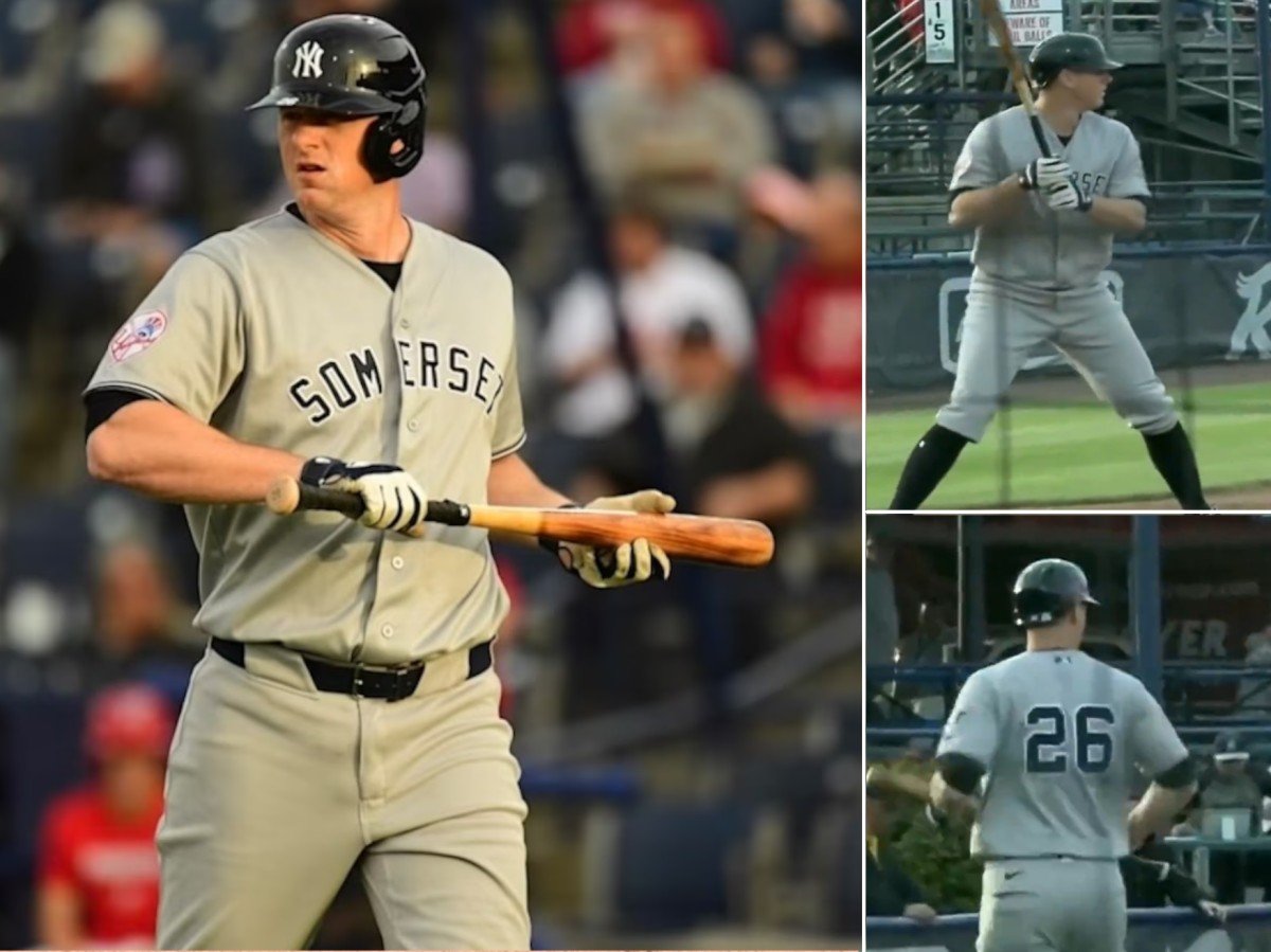 Yankees third baseman DJ LeMahieu exits his first rehab with Double-A Somerset after one at-bat as his foot injury flares up on April 23, 2024.