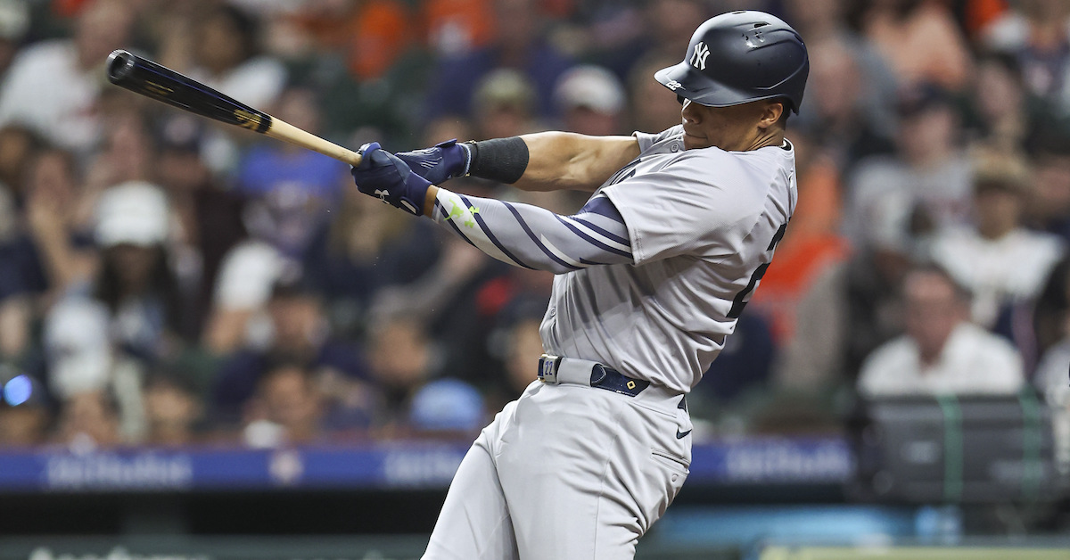 Yankees Juan Soto hits a home run against the Orioles at Camden Yards on April 30, 2024.