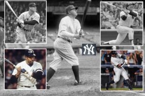 Yankees legends Babe Ruth, Lou Gehrig, Dave W