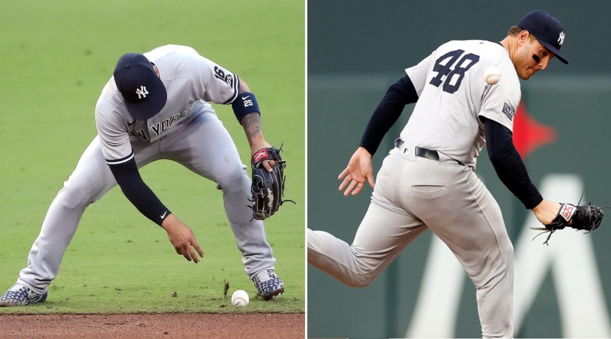 Yankees' Gleyber Torres and Anthony Rizzo have a poor defensive outing, costs game vs. Padres