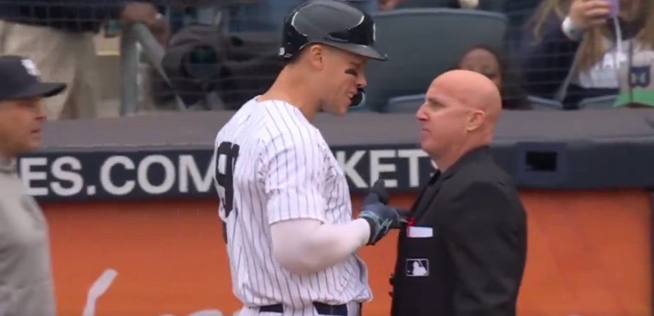 Aaron Judge was ejected on Saturday. Aaron Judge was ejected on Saturday.