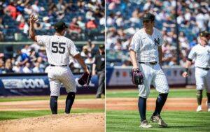 Yankees' Carlos Roodon is on the mound against the White Sox at Yankee Stadium on May 19, 2024.