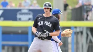 DJ Lemahieu, player of the new york yankees during a training.