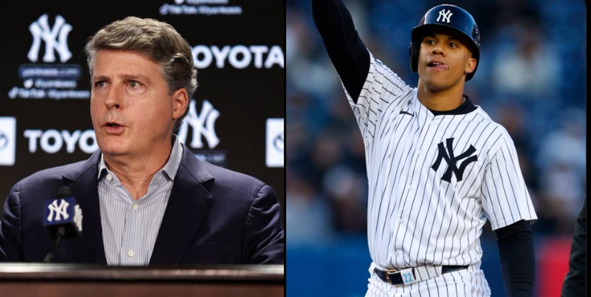 The Yankees' owner Hal Steinbrenner and Juan Soto