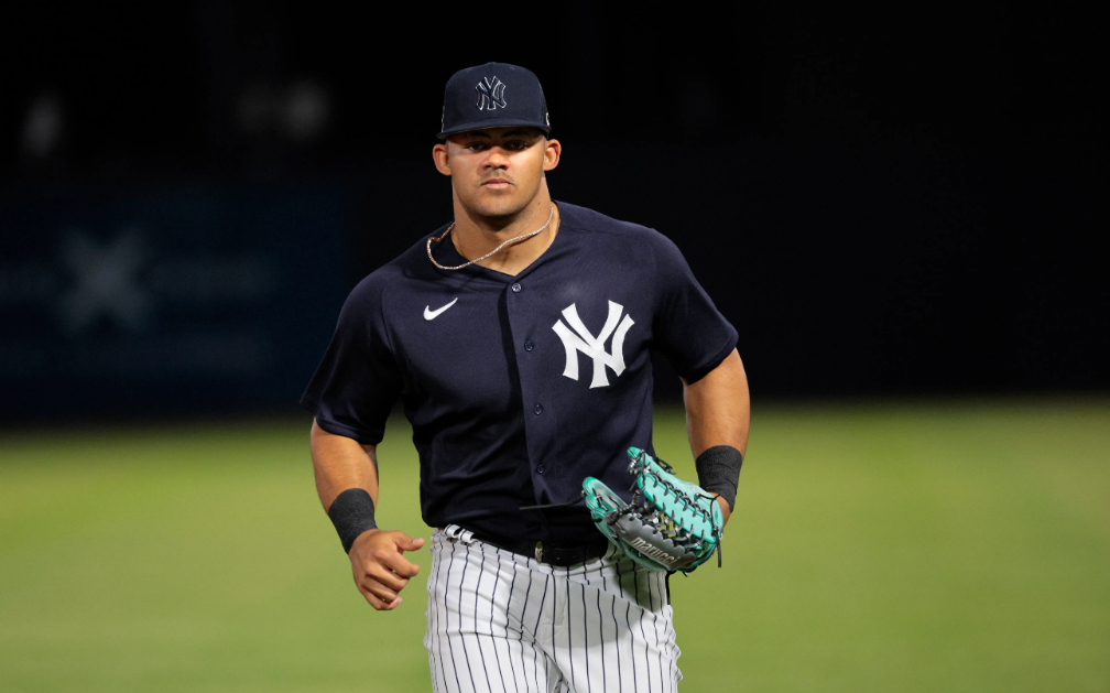 Aaron Boone sugirió que Jasson Domínguez, jugador de los Yankees de Nueva York, podría volver a participar en partidos de rehabilitación en mayo.