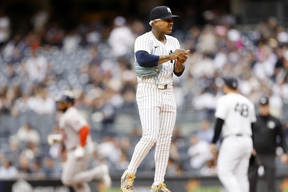 Marcus Stroman, jugador de los Yankees de Nueva York, participó en el partido de los Yankees contra los Astros de Houston el 9 de mayo de 2024.