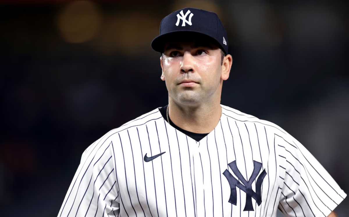 Yankees reliever Lou Trivino has been shut down from throwing. Yankees reliever Lou Trivino has been shut down from throwing.