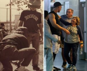 Yankees' captain Aaron Judge with his mom Patty.