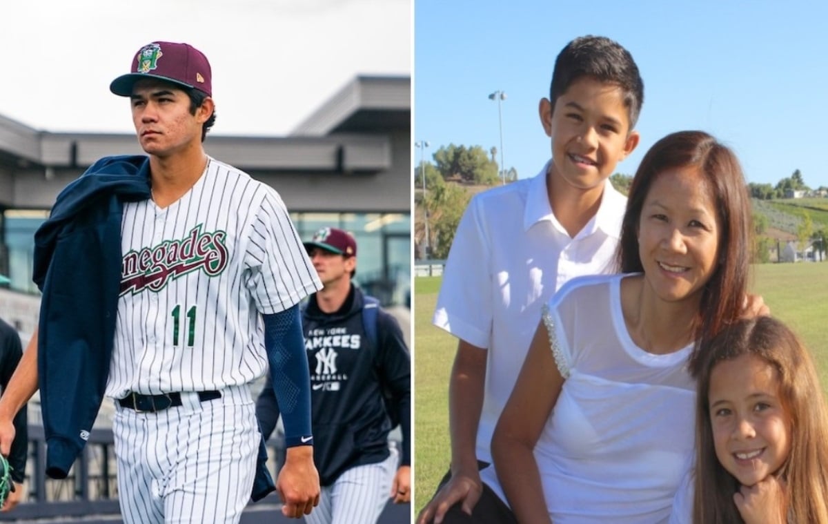 Yankees pitching prospect Kyle Carr grew up with a single mom, Carine Nguyen, and his younger sister.