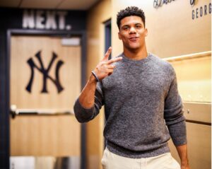 Yankees' slugger Juan Soto at Yankee Stadium on May 17, 2024.