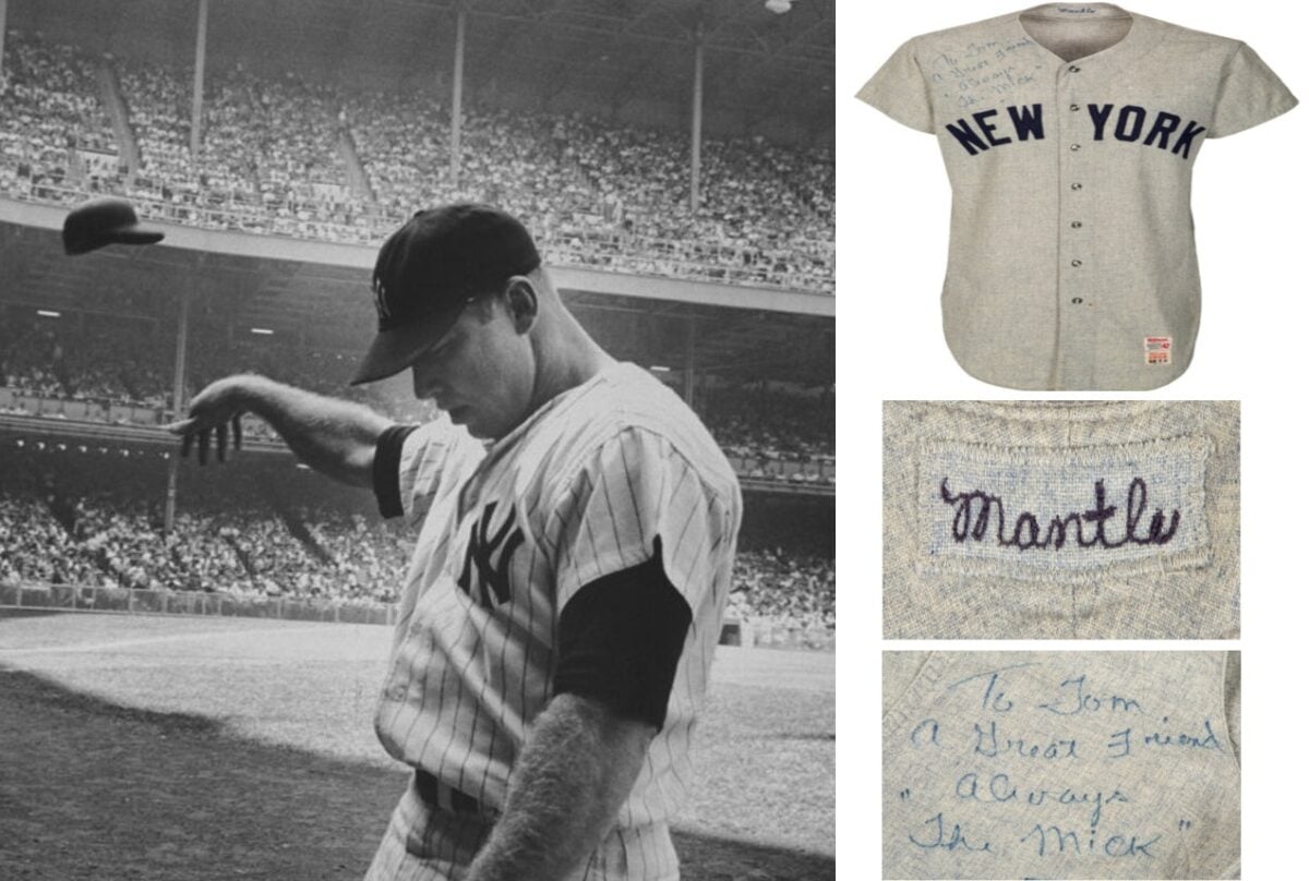 Legendary Mickey Mantle Jersey from 1968 Season Up for Record $3M Bid