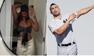 Yankees slugger Giancarlo Stanton with rumored girlfriend and New Jersey hospitality worker Asiana Jayd "AJ" Hung-Barnes.