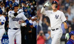 Dodgers' Shohei Ohtani had the most wide-eyed response when he saw Aaron Judge before the anticipated Yankees series in New York.