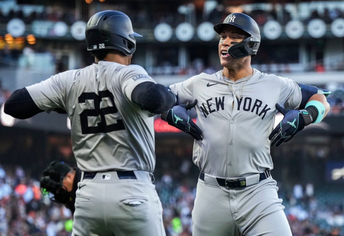 Players of the new york yankees: Aaron Judge and Juan Soto