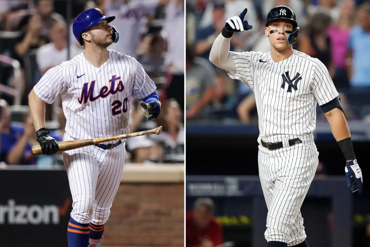 Yankees' star aaron judge and mets' pete alonso