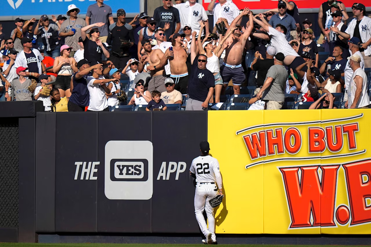 La superestrella de los Yankees Juan Soto durante el partido contra los Orioles de Baltimore, el 20 de junio de 2024