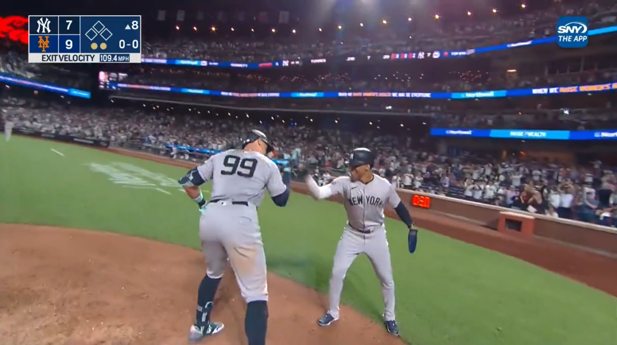 El 25 de junio de 2024, Aaron Judge bateó un grand slam a pesar de la derrota de los Yankees por 7-9 ante los Mets en el primer partido de las Subway Series.