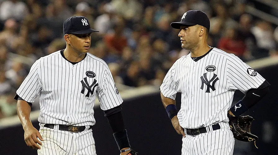 Former players of the new york yankees: derek jeter and alex rodriguez