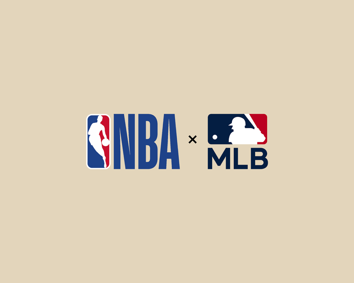 Logotipo con la NBA y la MLB