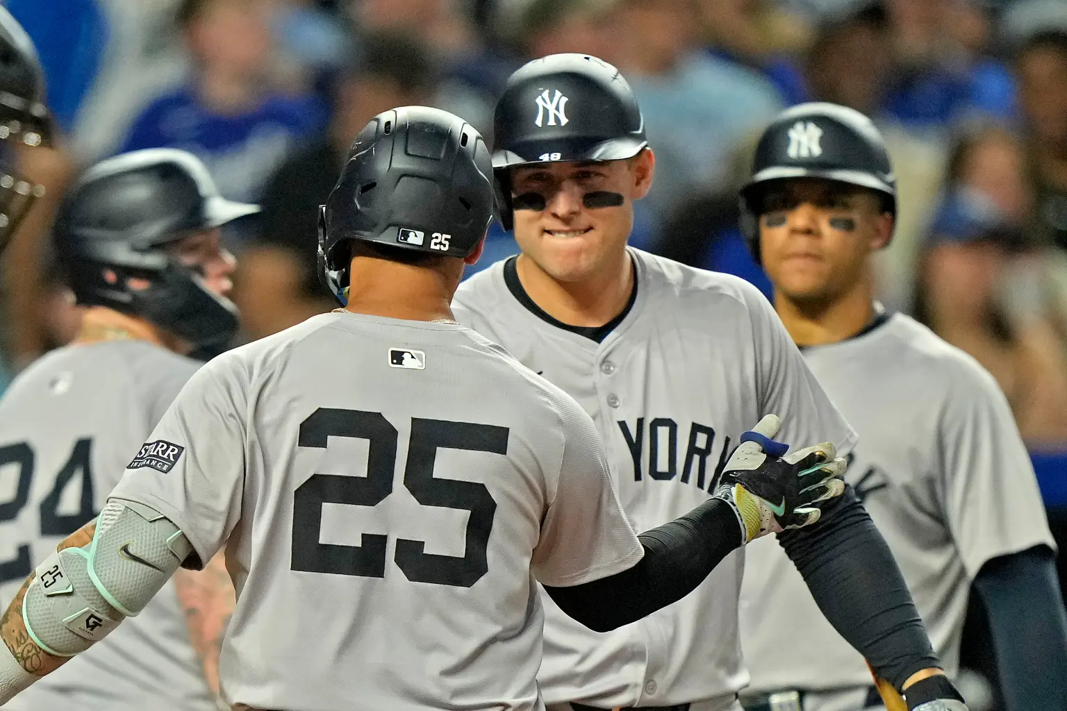 Yankees' Anthony Rizzo scored a homer on June 12, 2024, against the Kansas City Royals
